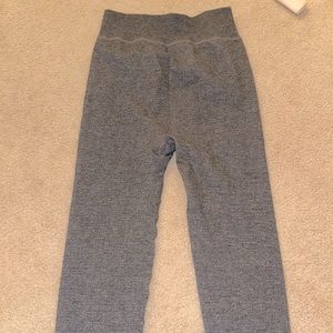 Grey sweat pants material leggings